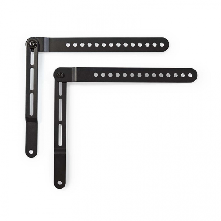 Nedis Soundbar-teline | Sopii käytettäväksi: Yleismalli | Kiinnitetään TV:hen | 10 kg | Käännettävä | Teräs | Musta Nedis Soundbar-teline | Sopii käytettäväksi: Yleismalli | Kiinnitetään TV:hen | 10 kg | Käännettävä | Teräs | Musta