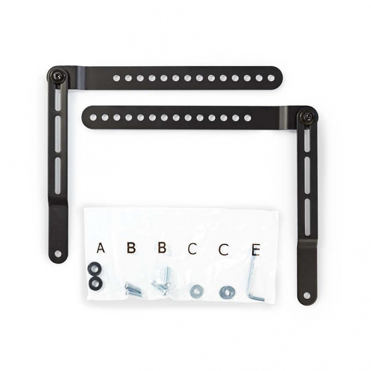 Nedis Soundbar-teline | Sopii käytettäväksi: Yleismalli | Kiinnitetään TV:hen | 10 kg | Käännettävä | Teräs | Musta Nedis Soundbar-teline | Sopii käytettäväksi: Yleismalli | Kiinnitetään TV:hen | 10 kg | Käännettävä | Teräs | Musta