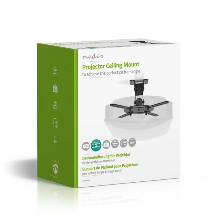 Nedis Projektoriteline | Täysin Säädettävä | 10 kg | Käänneltävä | Kallistettava | Teräs | Musta Nedis Projektoriteline | Täysin Säädettävä | 10 kg | Käänneltävä | Kallistettava | Teräs | Musta