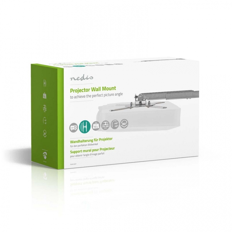 Nedis Projektoriteline | Täysin Säädettävä | 10 kg | Käänneltävä | Kallistettava | Teräs | Hopea Nedis Projektoriteline | Täysin Säädettävä | 10 kg | Käänneltävä | Kallistettava | Teräs | Hopea