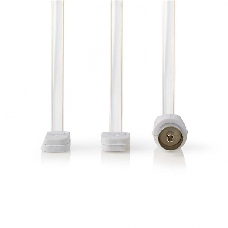 Nedis Koaksiaalikaapeli | IEC (Coax) Uros | Open | Niklattu | 50 Ohm | Suojaamaton | 1.90 m | Litteä | PVC | Valkoinen | Laatikko Nedis Koaksiaalikaapeli | IEC (Coax) Uros | Open | Niklattu | 50 Ohm | Suojaamaton | 1.90 m | Litteä | PVC | Valkoinen | Laatikko