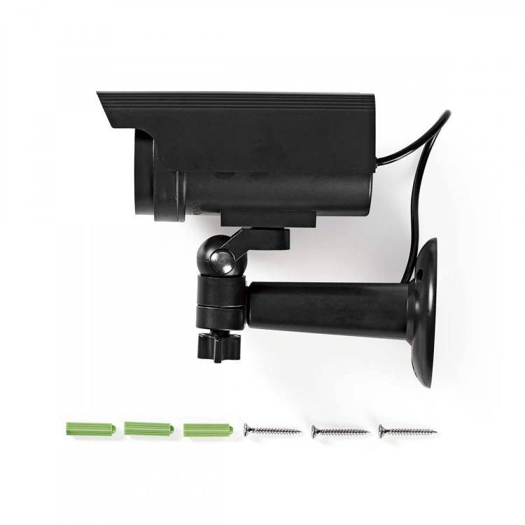 Nedis Hämäyskamera | Luoti | IP44 | Paristokäyttöinen / Solar Powered | Ulkotila | Sisältää seinäkiinnikkeen | Musta Nedis Hämäyskamera | Luoti | IP44 | Paristokäyttöinen / Solar Powered | Ulkotila | Sisältää seinäkiinnikkeen | Musta