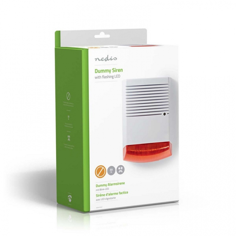 Nedis Hämäyssireeni | IP44 | Paristokäyttöinen | Ulkotila | Oranssi / Valkoinen Nedis Hämäyssireeni | IP44 | Paristokäyttöinen | Ulkotila | Oranssi / Valkoinen