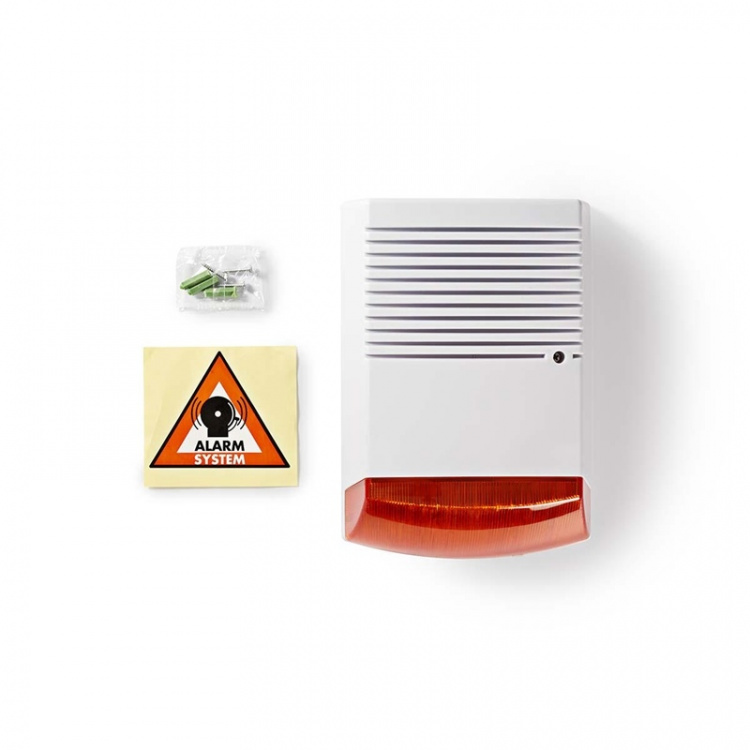 Nedis Hämäyssireeni | IP44 | Paristokäyttöinen | Ulkotila | Oranssi / Valkoinen Nedis Hämäyssireeni | IP44 | Paristokäyttöinen | Ulkotila | Oranssi / Valkoinen