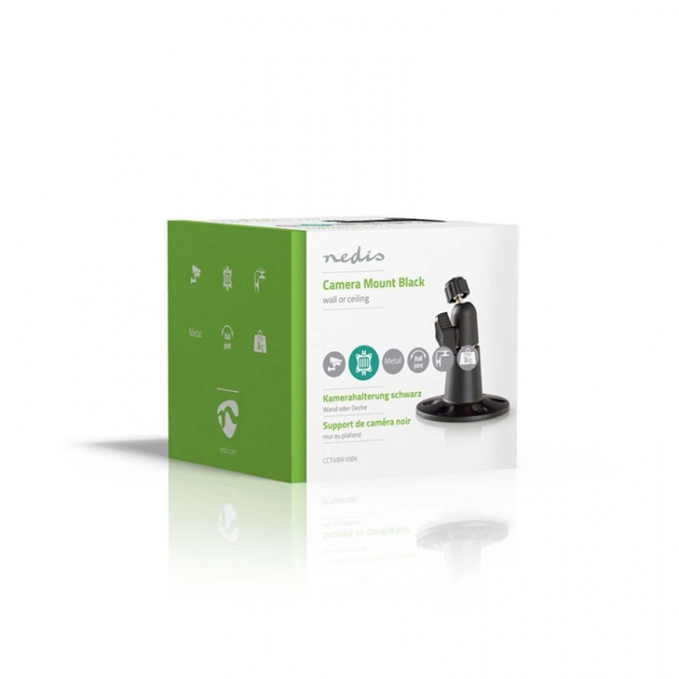 Nedis Kameran kiinnike | Kallistuskulma: 90 ° | Maksimipaino: 3 kg | Teräs | Musta Nedis Kameran kiinnike | Kallistuskulma: 90 ° | Maksimipaino: 3 kg | Teräs | Musta