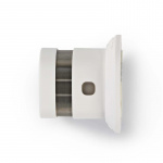 Nedis Savuvaroitin | Paristokäyttöinen | Pariston ikä jopa: 10 Vuotta | EN 14604 | Pysäytyspainikkeella | Testipainikkeella | 85 dB | ABS-Muovi | Valkoinen