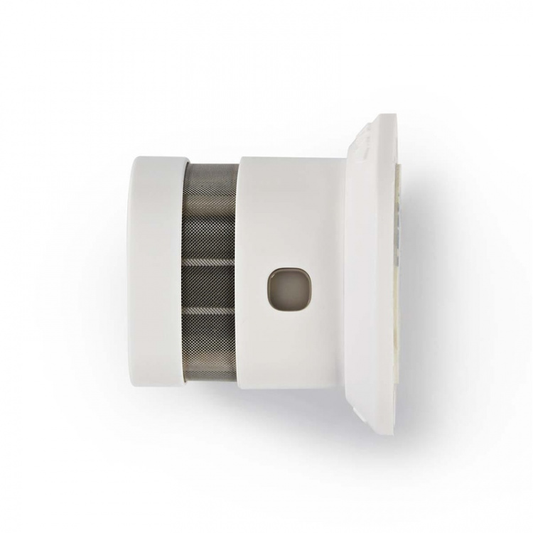 Nedis Savuvaroitin | Paristokäyttöinen | Pariston ikä jopa: 10 Vuotta | EN 14604 | Pysäytyspainikkeella | Testipainikkeella | 85 dB | ABS-Muovi | Valkoinen