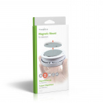 Nedis Ilmaisimen kiinnitys | Halkaisija: 70 mm | Magneettinen | Kiinnitysteippi | Hopea