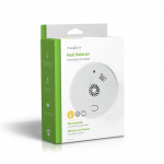 Nedis Lämpövaroitin | Paristokäyttöinen | Pariston ikä jopa: 1 Vuotta | Testipainikkeella | 85 dB | ABS-Muovi | Valkoinen
