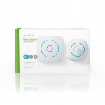 Nedis Hälytin liiketunnistimella | Paristokäyttöinen | 6x AA/LR6 | 85 dB | Tunnistusalue: 6 m | Seinä | Sininen / Valkoinen
