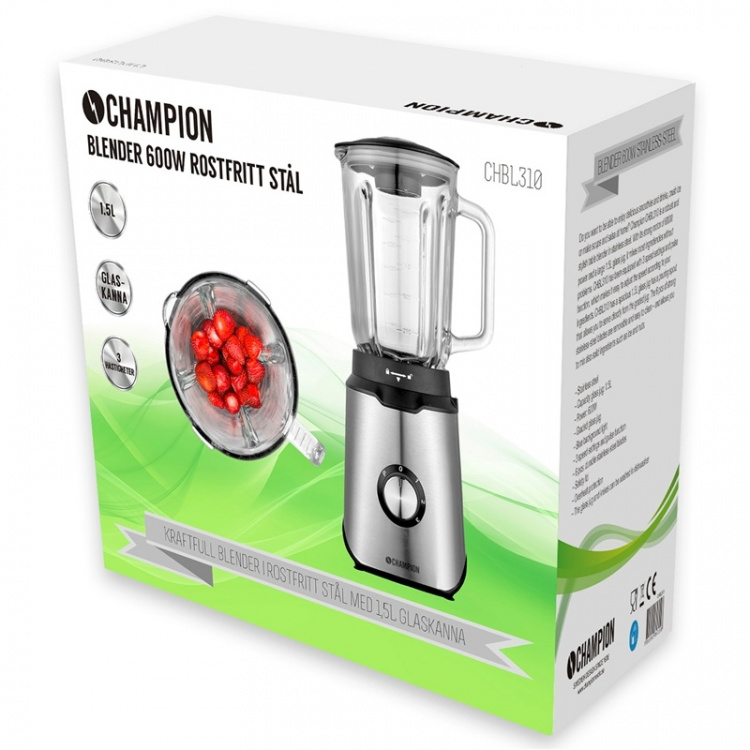 Champion Blender 600W Rostfritt stål Champion Blender 600W Rostfritt stål