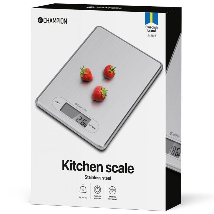 Champion Köksvåg Rostfri 5kg Champion Köksvåg Rostfri 5kg
