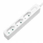 LogiLink Grenuttag Slim Euro 3vägs 1,5m LogiLink Grenuttag Slim Euro 3vägs 1,5m
