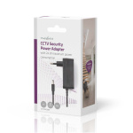 Nedis CCTV Tehosovitin | 2.0 A | 12 V DC | 5.5 x 2.1 mm Uros | Uros | 1.50 m | Musta