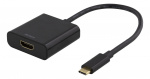 DELTACO USB-C - HDMI-sovitin, 4096x2160 30Hz, musta DELTACO USB-C - HDMI-sovitin, 4096x2160 30Hz, musta