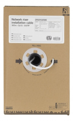 DELTACO U/UTP Cat6 nousukaapeli, 305m, laatikko, 250MHz, Delta, valk. DELTACO U/UTP Cat6 nousukaapeli, 305m, laatikko, 250MHz, Delta, valk.