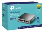TP-Link TL-SG1005P 5-porttinen kytkin, 4 portissa PoE, musta