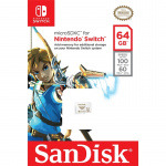 SanDisk MicroSDXC Nintendo Switch 64GB UHS-I, 100/60