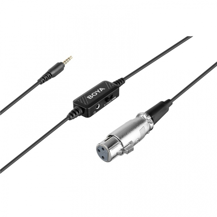 BOYA Mikrofoni adapteri BY-BCA6 XLR-3,5mm TRRS