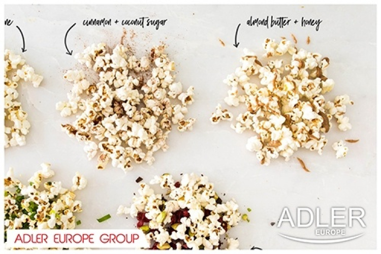 Adlerin popcorn-kone, joka näyttää jalkapallolta