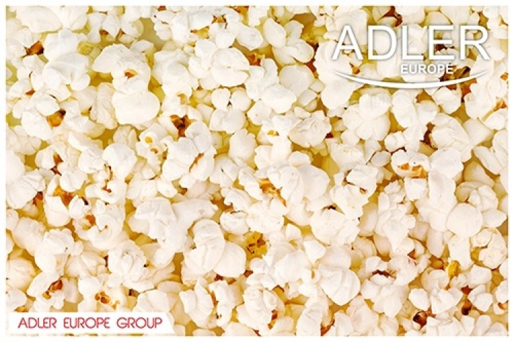 Adlerin popcorn-kone, joka näyttää jalkapallolta