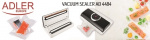 Adler AD 4484 tyhjiöpakkaaja, musta