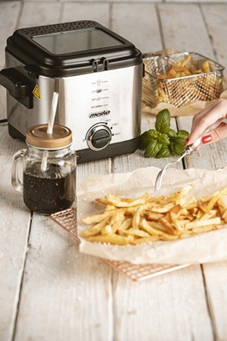 Mesko friteerauskone termostaatilla, 1,5 litraa