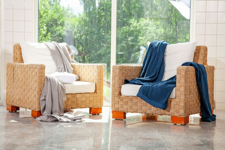 Kosta Linnewäfveri Frotté Bomull/Lin Ljusgrå 90X150