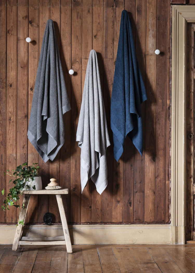 Kosta Linnewäfveri Frotté Bomull/Lin Marin 90X150 Kosta Linnewäfveri Frotté Bomull/Lin Marin 90X150