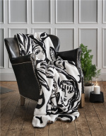 Kosta Linnewäfveri Paradise Fleecepläd 2-P Vit