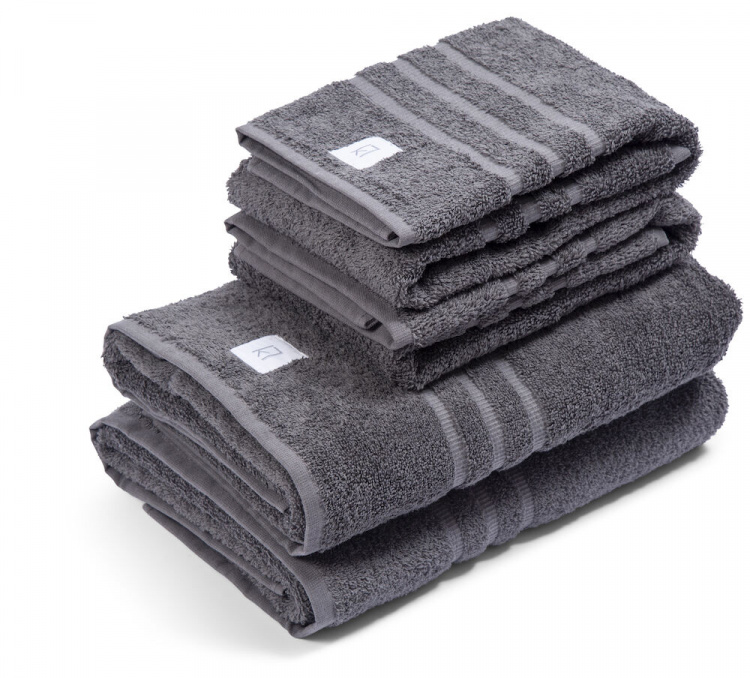 Kosta Linnewäfveri Frotte Mörkgrå 90X150 Kosta Linnewäfveri Frotte Mörkgrå 90X150