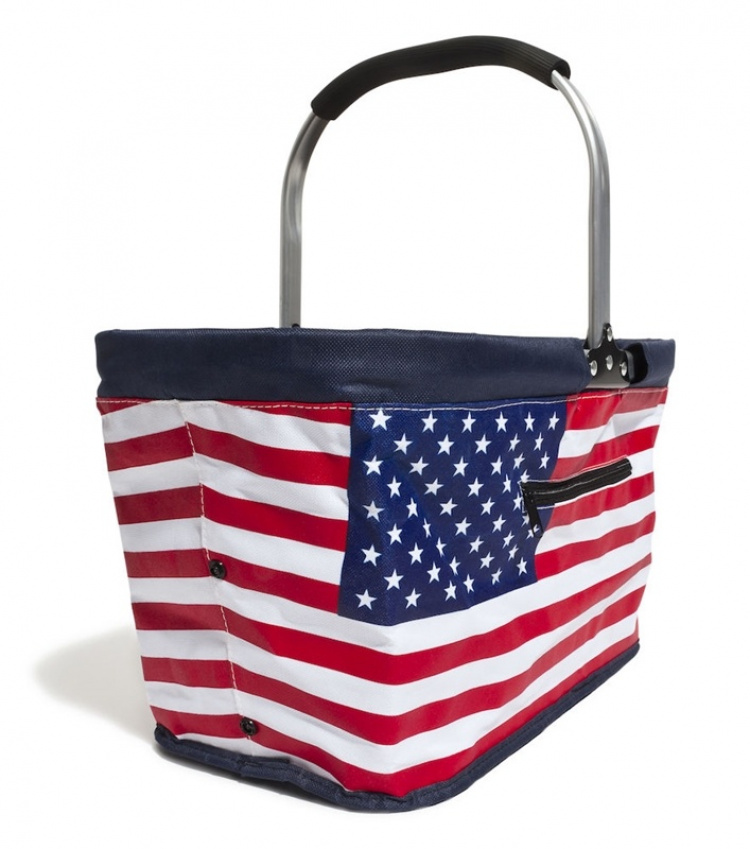 Queen Anne Carry kokoontaitettava kori turkoosi 30L