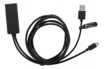 DELTACO Ethernet-sovitin mediatoistimia varten, USB, RJ45, musta DELTACO Ethernet-sovitin mediatoistimia varten, USB, RJ45, musta