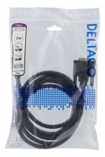 DELTACO HDMI - DVI-kaapeli, 2m, Full HD, musta