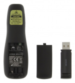 DELTACO langaton esitysohjain, laser-osoitin, 15m kantama, musta