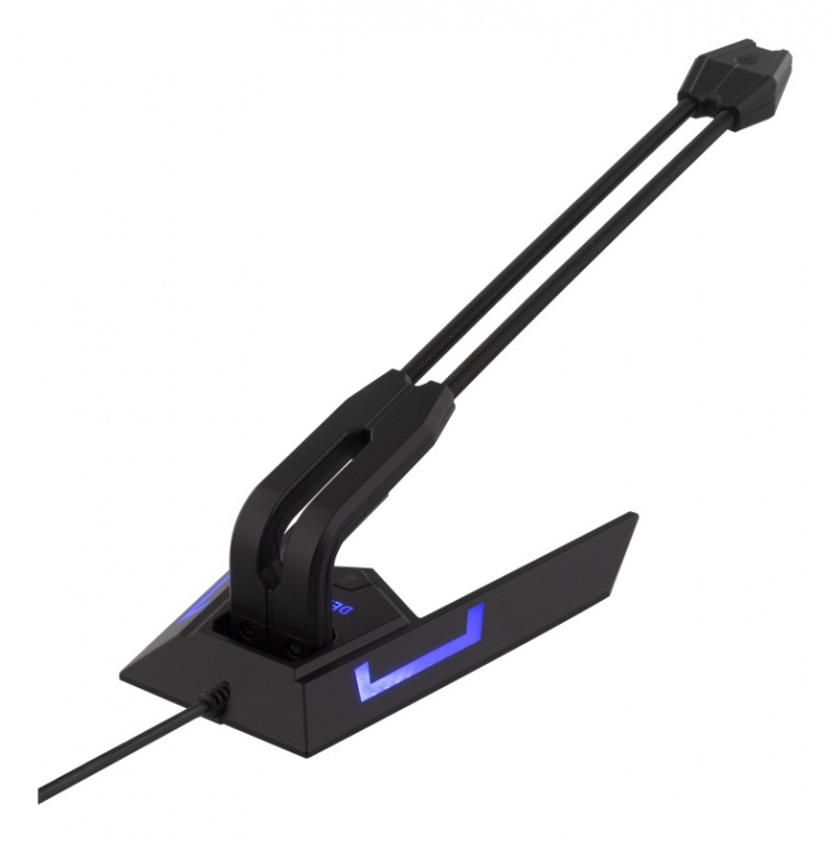 DELTACO USB-pöytämikrofoni, taajuusvaste 100Hz - 1kHz, musta/harmaa DELTACO USB-pöytämikrofoni, taajuusvaste 100Hz - 1kHz, musta/harmaa