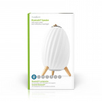 Nedis Bluetooth Kaiutin Tunnelmavalolla | 6 tuntia | Tunnelmallinen | 90 W | Mono | Lämmin Valkoinen / RGB | IPX5 | Linkitettävä | Harmaa / Valkoinen Nedis Bluetooth Kaiutin Tunnelmavalolla | 6 tuntia | Tunnelmallinen | 90 W | Mono | Lämmin Valkoinen / RGB | IPX5 | Linkitettävä | Harmaa / Valkoinen