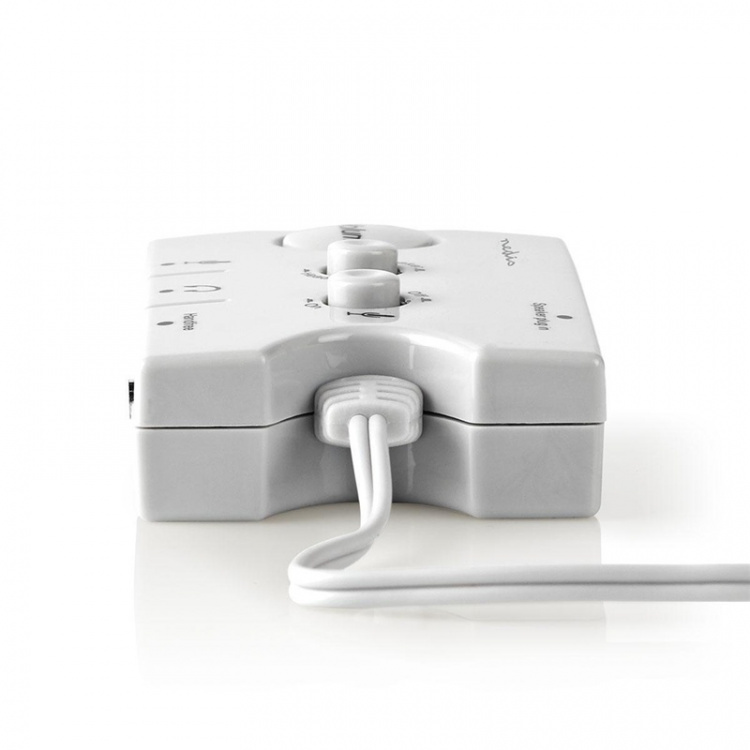 Nedis Audiokytkin | Audio- / video- / datayhteyksien syöttö: 2x 3.5 mm Male | Audio- / video- / datayhteyksien ulostulo: 2.5 mm Female / 3x 3.5 mm Female | Toiminnan hallinta: Ohjekirja | Painikkeiden lukumäärä: 3