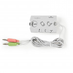 Nedis Audiokytkin | Audio- / video- / datayhteyksien syöttö: 2x 3.5 mm Male | Audio- / video- / datayhteyksien ulostulo: 2.5 mm Female / 3x 3.5 mm Female | Toiminnan hallinta: Ohjekirja | Painikkeiden lukumäärä: 3
