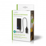 Nedis Tehonmuunnin | Verkkovirtakäyttöinen | 230 V AC 50 Hz | 12 V DC | 60 W | Maadoitettu virtaliitin | Musta