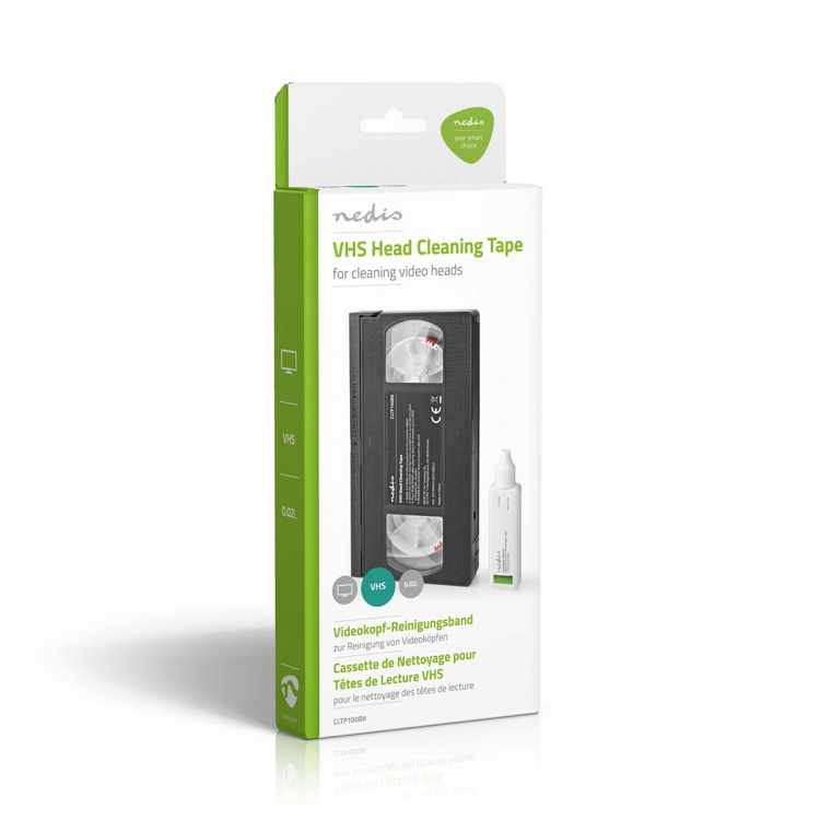 Nedis Kuvapään Puhdistuskasetti | 20 ml | VHS kasetin päät | Musta Nedis Kuvapään Puhdistuskasetti | 20 ml | VHS kasetin päät | Musta