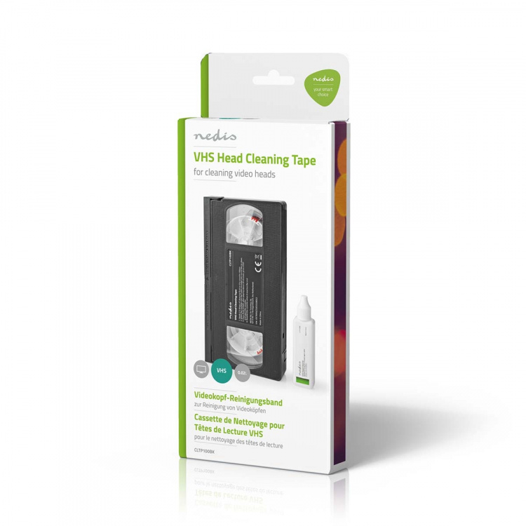 Nedis Kuvapään Puhdistuskasetti | 20 ml | VHS kasetin päät | Musta Nedis Kuvapään Puhdistuskasetti | 20 ml | VHS kasetin päät | Musta