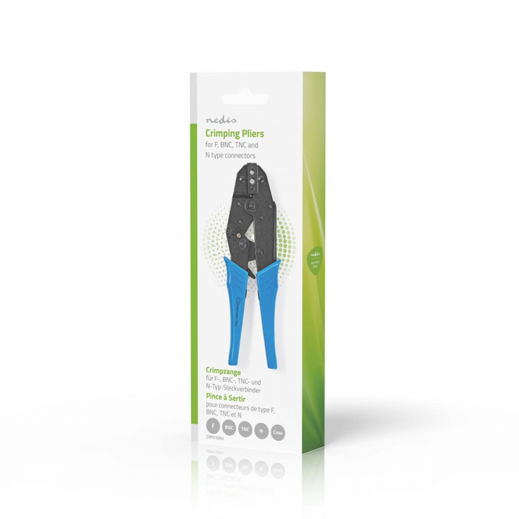 Nedis Kuorintapihdit | BNC / F / RG58 / RG59 | Pihdit | Metalli / PVC | Musta / Sininen