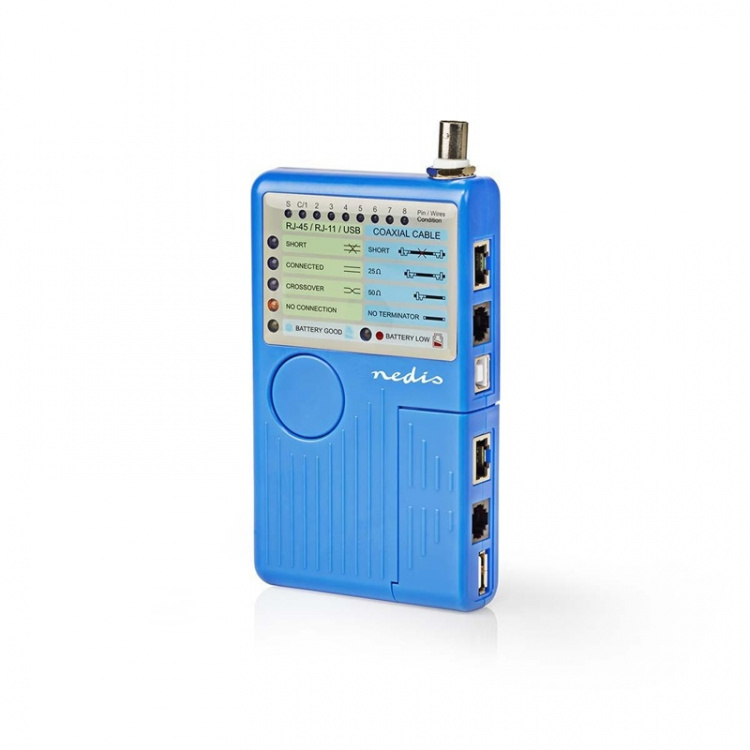 Nedis Verkkotesteri | Langallinen | 180 m | LED merkkivalo | Paristokäyttöinen Nedis Verkkotesteri | Langallinen | 180 m | LED merkkivalo | Paristokäyttöinen