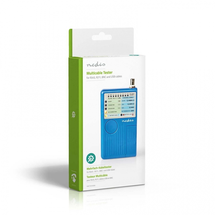 Nedis Verkkotesteri | Langallinen | 180 m | LED merkkivalo | Paristokäyttöinen Nedis Verkkotesteri | Langallinen | 180 m | LED merkkivalo | Paristokäyttöinen