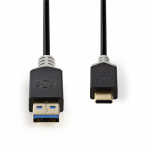 Nedis USB kaapeli | USB 3.2 Gen 1 | USB-A Uros | USB-C™ Uros | 60 W | 5 Gbps | Kullattu | 1.00 m | Pyöreä | PVC | Antrasiitti | Ikkunallinen laatikko Nedis USB kaapeli | USB 3.2 Gen 1 | USB-A Uros | USB-C™ Uros | 60 W | 5 Gbps | Kullattu | 1.00 m | Pyöreä | PVC | Antrasiitti | Ikkunallinen laatikko