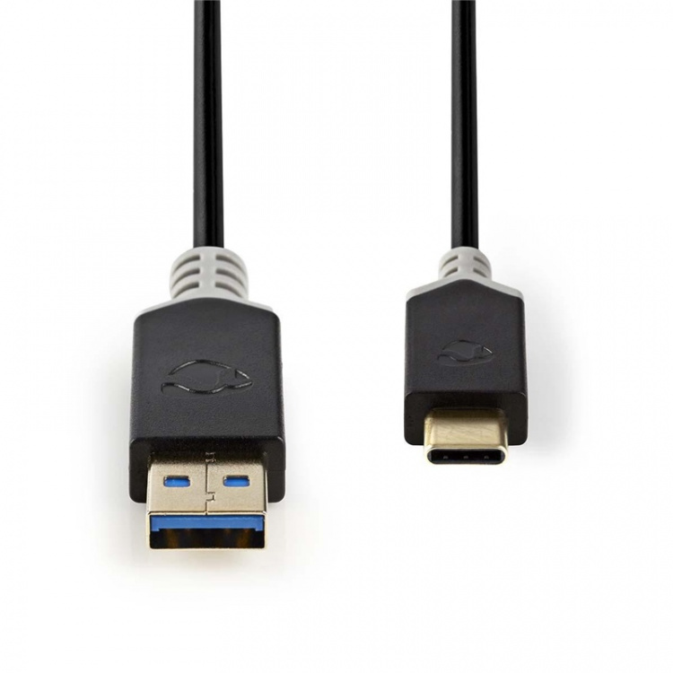 Nedis USB kaapeli | USB 3.2 Gen 1 | USB-A Uros | USB-C™ Uros | 60 W | 5 Gbps | Kullattu | 1.00 m | Pyöreä | PVC | Antrasiitti | Ikkunallinen laatikko Nedis USB kaapeli | USB 3.2 Gen 1 | USB-A Uros | USB-C™ Uros | 60 W | 5 Gbps | Kullattu | 1.00 m | Pyöreä | PVC | Antrasiitti | Ikkunallinen laatikko