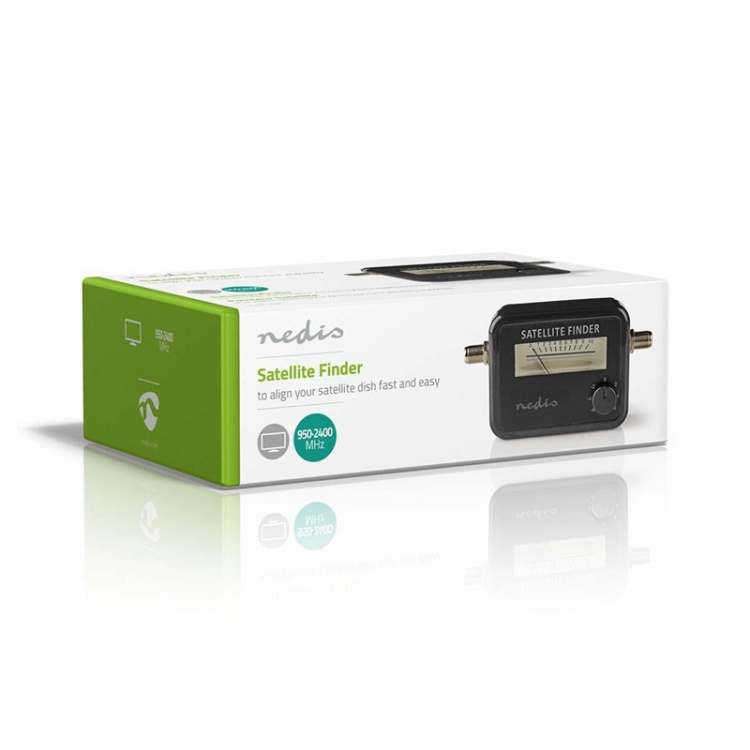 Nedis Satelliitti signaalinvoimakkuusmittari | 950-2400 MHz | Tulon herkkyys: 83 dB | Lähtötaso: 102 dBuV | Musta Nedis Satelliitti signaalinvoimakkuusmittari | 950-2400 MHz | Tulon herkkyys: 83 dB | Lähtötaso: 102 dBuV | Musta