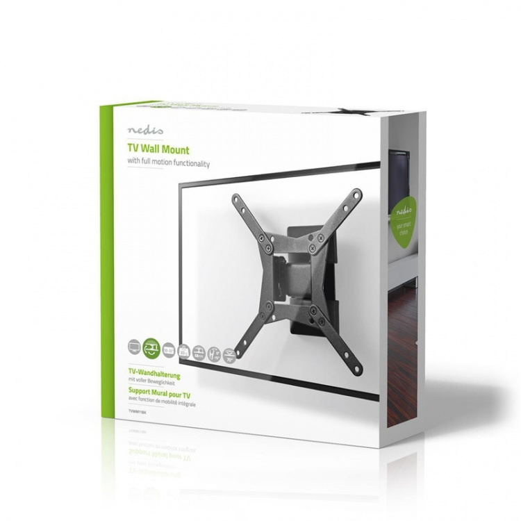 Nedis Täysin Säädettävä TV-Seinäteline | 10 - 32  Nedis Täysin Säädettävä TV-Seinäteline | 10 - 32