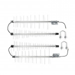 Nedis 4G / 3G Antenni | 5G | Ulkotila | 698 - 3800 MHz | Vahvistus: 15 dB | 0.30 m | Hopea